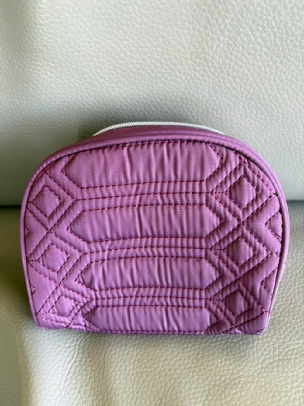 AIMEE KESTENBERG travel cosmetic bag pouch in burgundy red